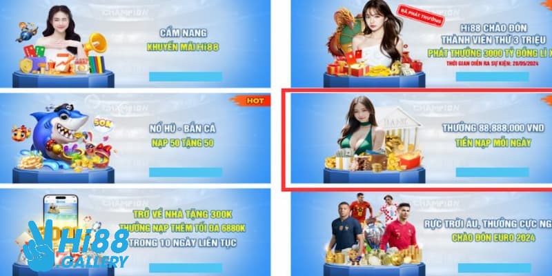 Thông tin chi tiết về cơ cấu trả thưởng tại Hi88 đã công bố